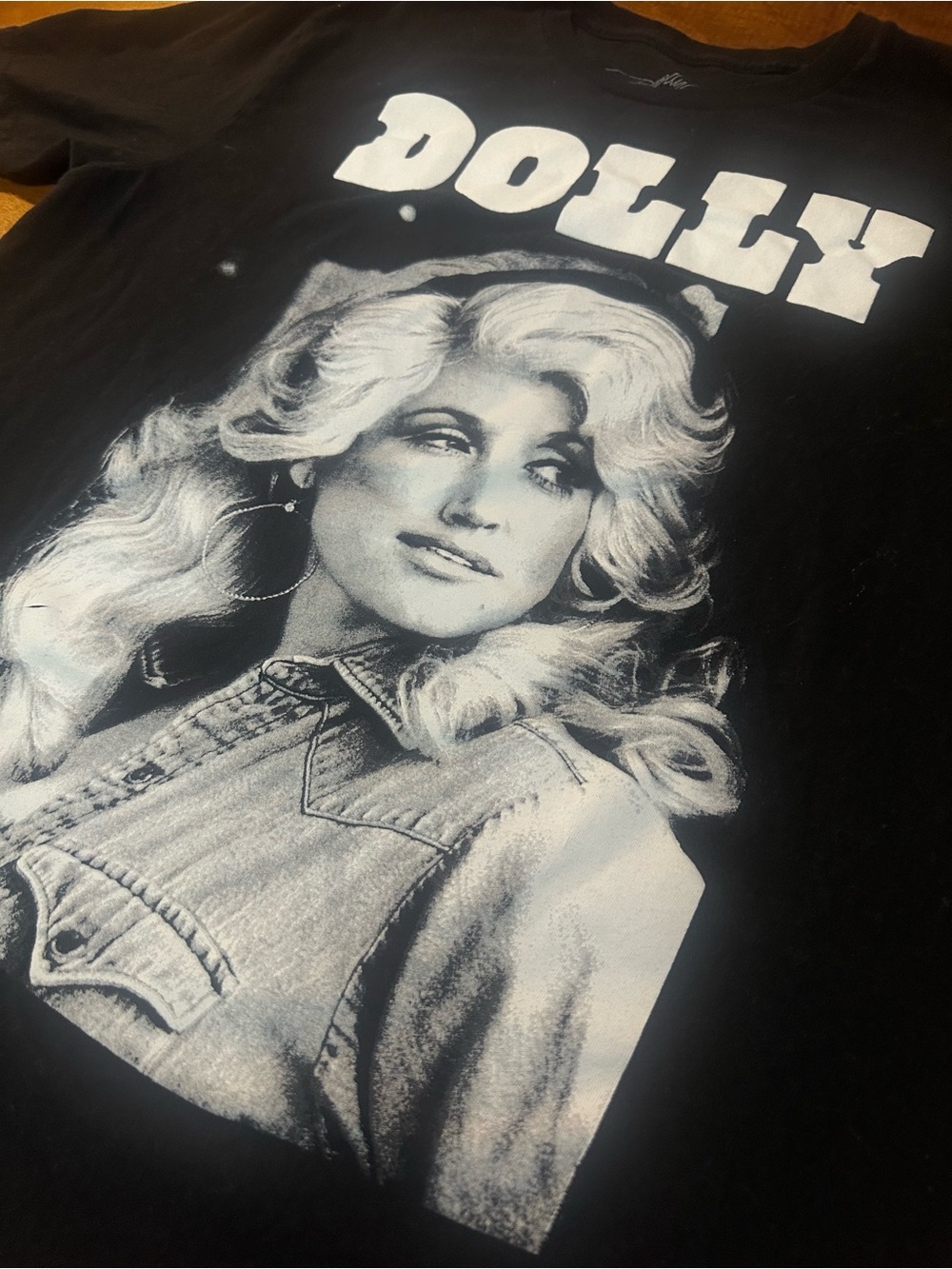 Dolly Parton Graphic Tee Black Country Music Shirt Medium Western Cowgirl Tee